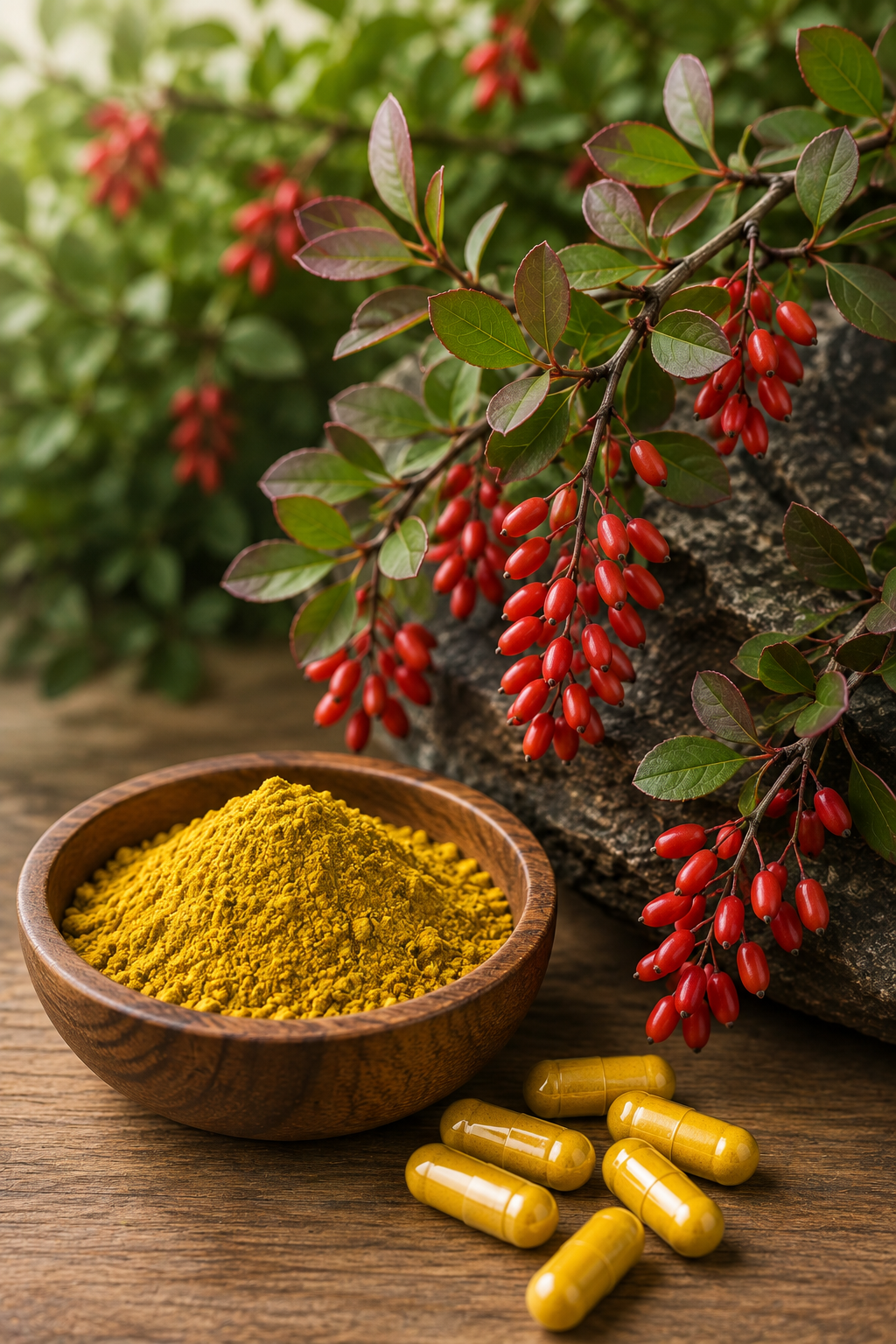 Berberine-containing botanical material prepared for evidence-led review
