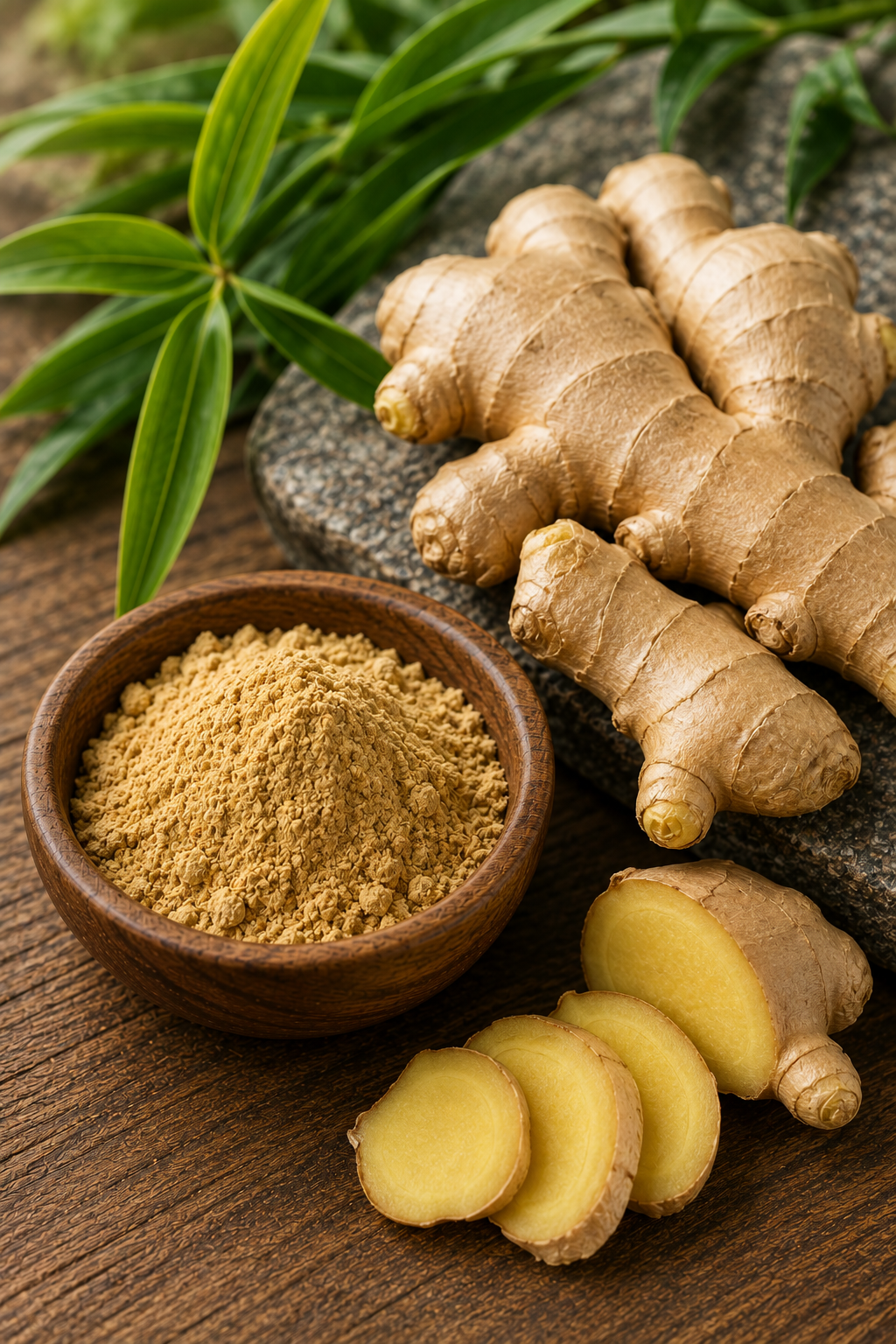 Fresh ginger root prepared for evidence-led botanical review
