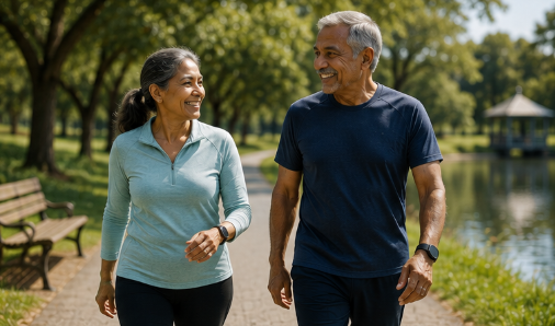 A diverse older adult developing strength, balance and movement confidence through BodyRepair Healthy Ageing